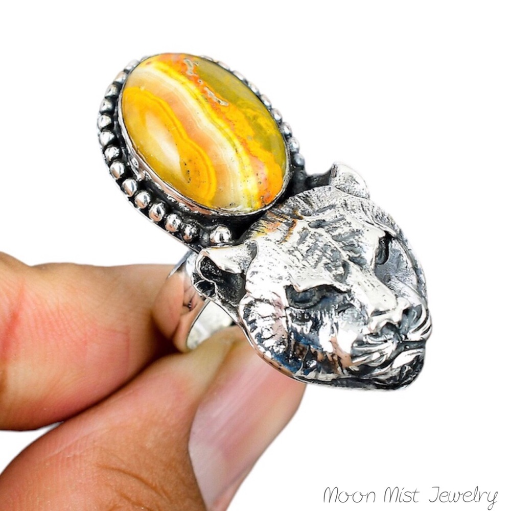 Bumble bee Jasper ring